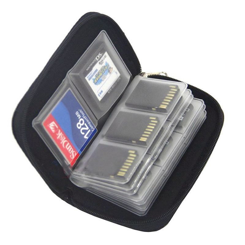 Travel Accessories Memory Card Cases Credit Holder SDHC MMC CF For Micro SD TF ID Stick Storage Bag Carrying Pouch Protector
