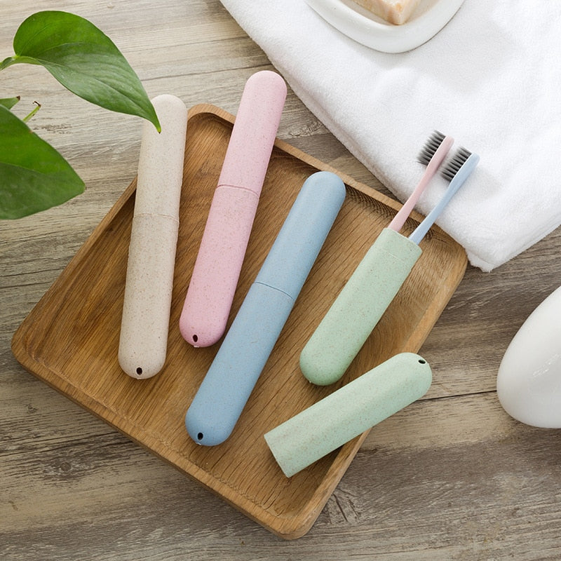 Travel Accessories Toothbrush Tube Cover Portable Packing organizer Case Cap Fashion Plastic Suitcase Holder Baggage Boarding
