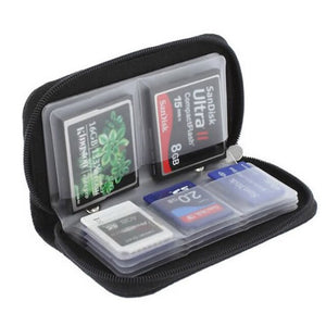 Travel Accessories Memory Card Cases Credit Holder SDHC MMC CF For Micro SD TF ID Stick Storage Bag Carrying Pouch Protector