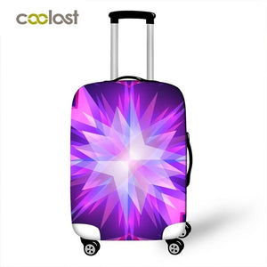 Geometric Travel Bag Cover Dust-proof Suitcase Protective Cover Pink Trolly Luggage Case Protector Portable Travel Accessories