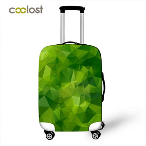 Geometric Travel Bag Cover Dust-proof Suitcase Protective Cover Pink Trolly Luggage Case Protector Portable Travel Accessories