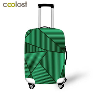 Geometric Travel Bag Cover Dust-proof Suitcase Protective Cover Pink Trolly Luggage Case Protector Portable Travel Accessories