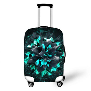 Geometric Travel Bag Cover Dust-proof Suitcase Protective Cover Pink Trolly Luggage Case Protector Portable Travel Accessories