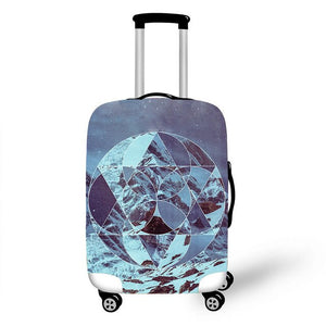 Geometric Travel Bag Cover Dust-proof Suitcase Protective Cover Pink Trolly Luggage Case Protector Portable Travel Accessories