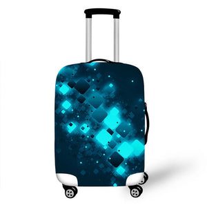 Geometric Travel Bag Cover Dust-proof Suitcase Protective Cover Pink Trolly Luggage Case Protector Portable Travel Accessories